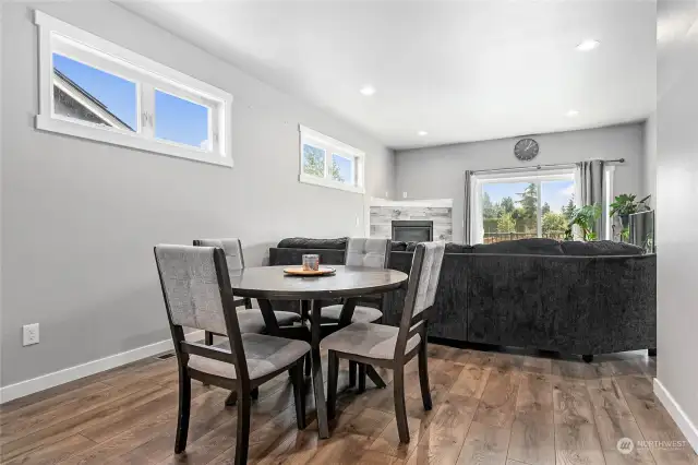 Spacious dining area perfect for entertaining.