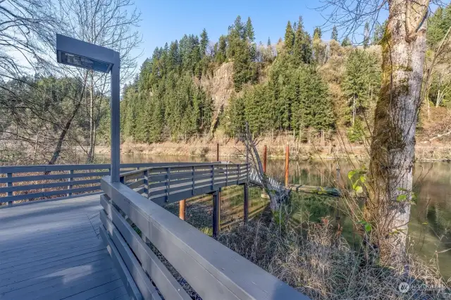 80 ft. dock with electricity and fresh water. (turned off for winter)