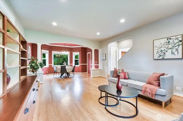 Family room toward dining room