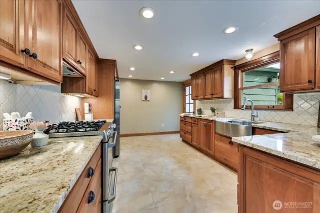 Ceramic tile floor