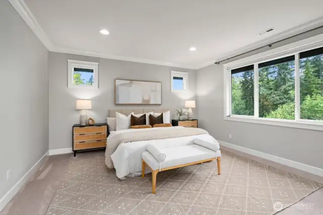 Upper floor primary bedroom