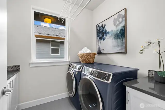 Upper floor laundry