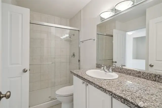 Primary bathroom with large shower