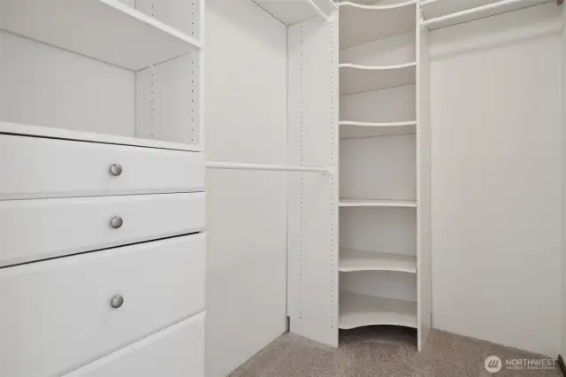 Primary walk in closet