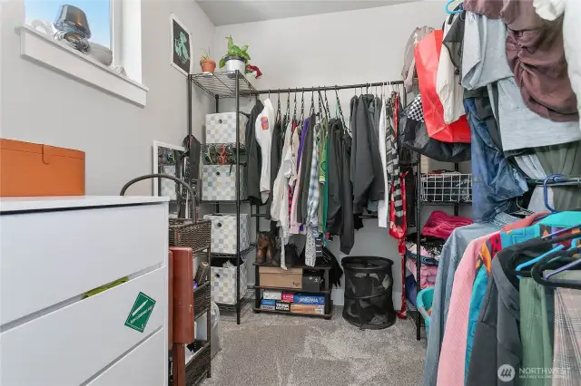 The closet in Upstairs Bedroom 1 has it's own window!