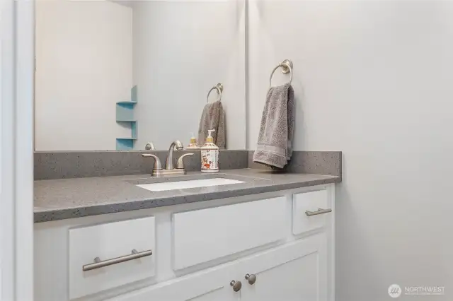 Main floor guest half bath.