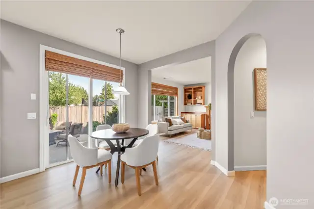 Breakfast nook into family room