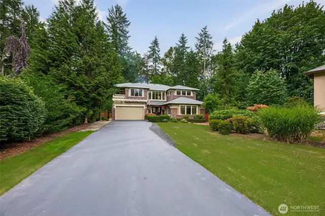 You will appreciate the privacy of your home being set back down your own runway!