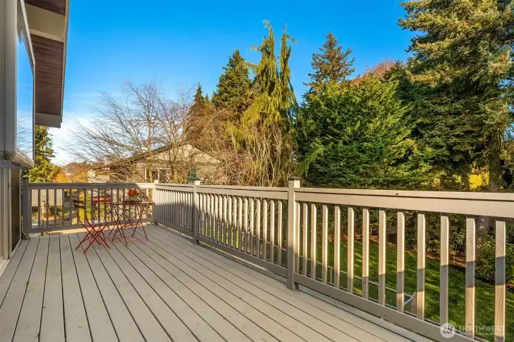 Entertaining deck overlooking Shell Creek.