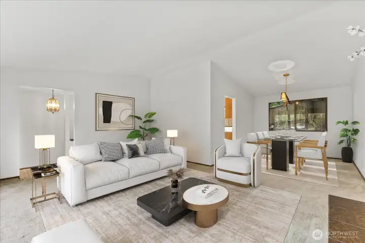 Main livingroom digitally staged