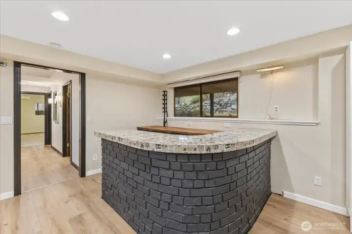Large bar in family room
