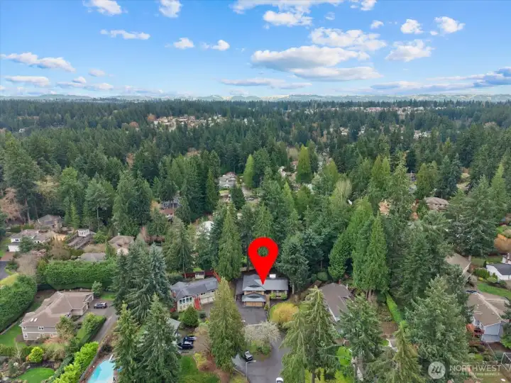 Close by parks and hiking trails.