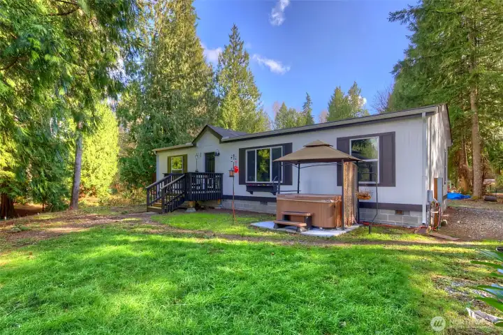 Main House with Hot Tub area