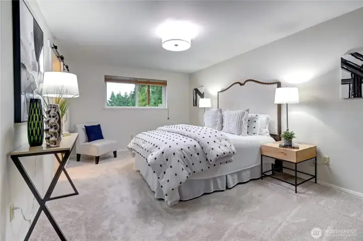 Lower level primary suite