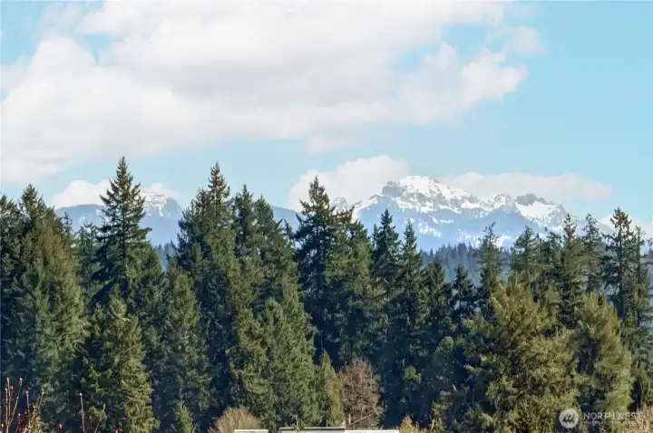 Views of the mountains on clear days