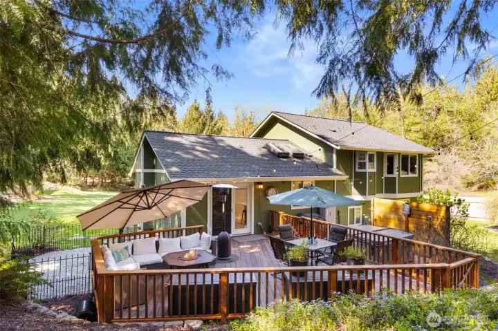 Designed for effortless entertaining or quiet evenings relaxing in the hot tub.