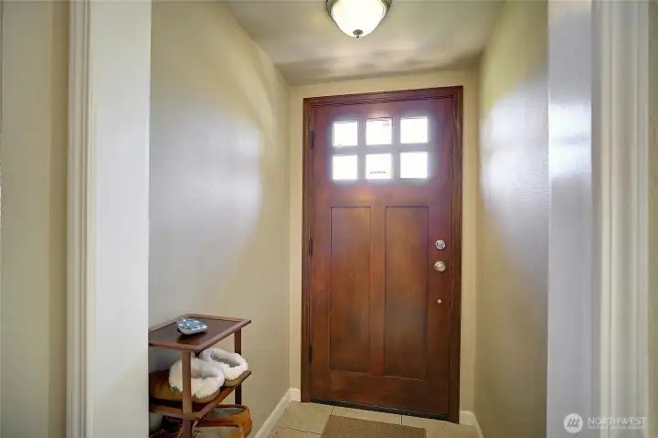 View of the foyer when you walk in.