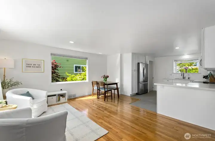 A view of the great room as you enter the home.