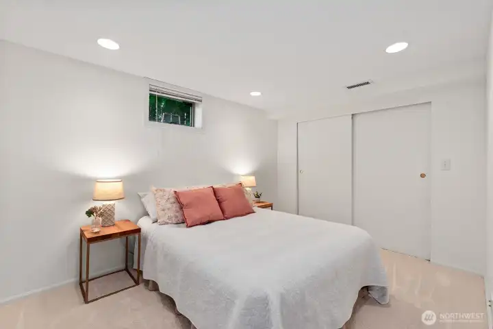 There's a 3rd bedroom on the lower level.