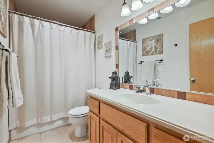Upstairs bathroom Upstairs bathroom