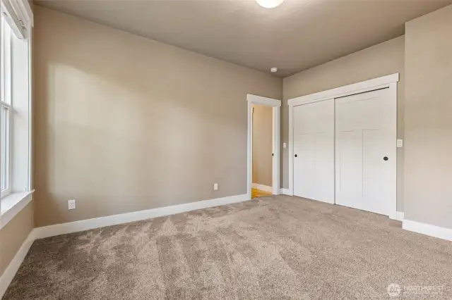 Primary bedroom and closet.