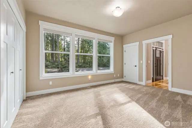 Oversized 3rd bedroom is flex space and has 2 closets.