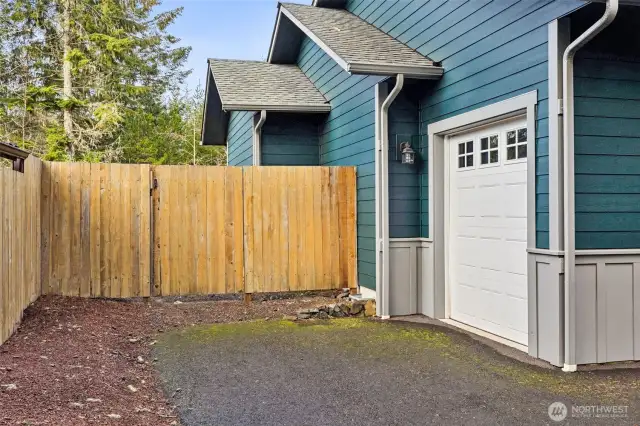 Separate golf cart door with opener.