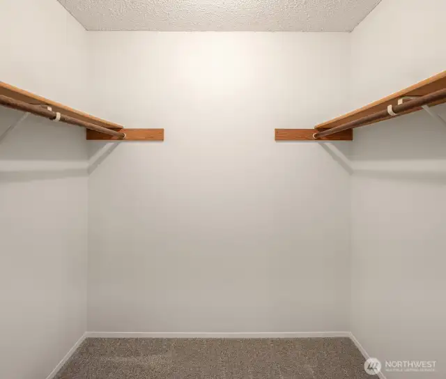 Primary walk-in closet