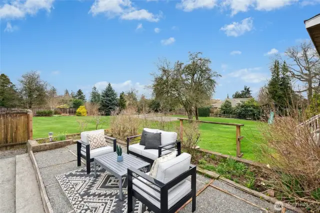 Property does not include the yard behind the pool fence.