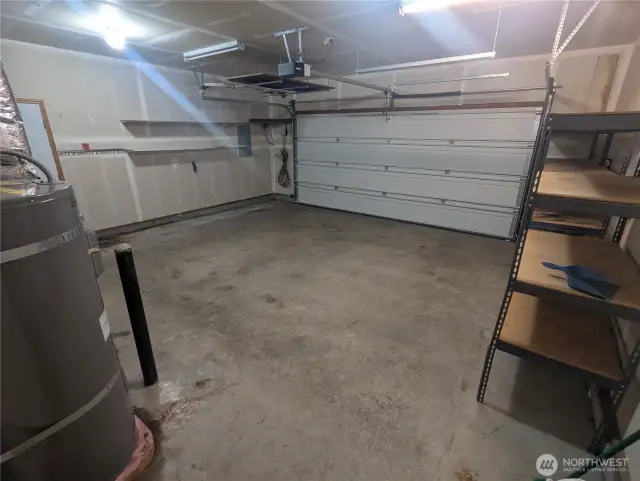 Garage with electric opener