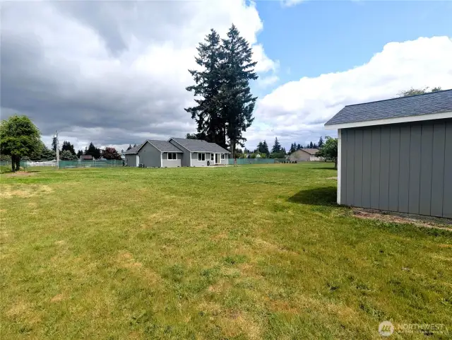 Back Shed toward house