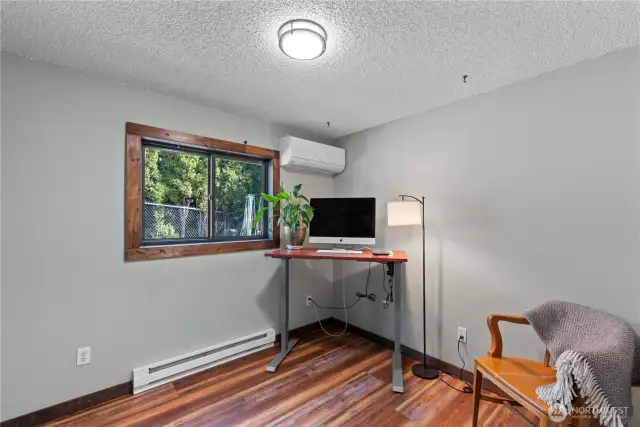 Bedroom #2 is currently used as an office and has its own mini split