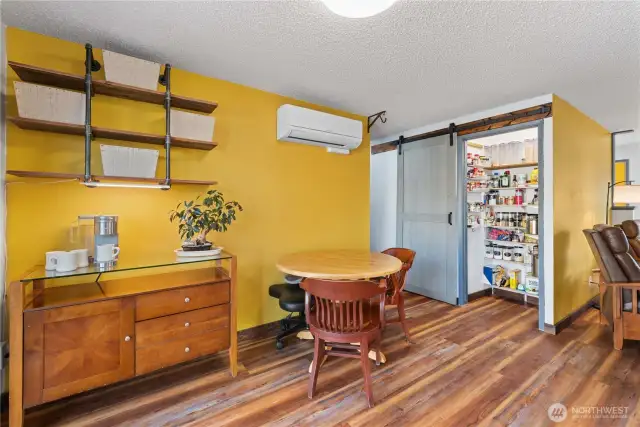 ... designed to hide the large walk-in pantry!