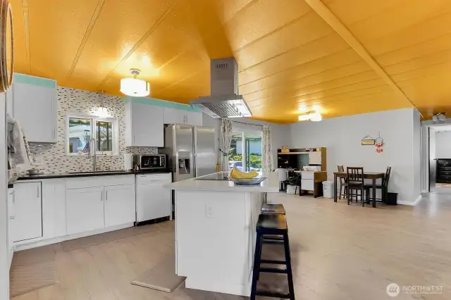 Kitchen with eating area
