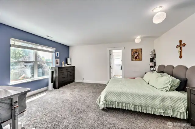 Extra big primary suite. Bed pictured is a king bed