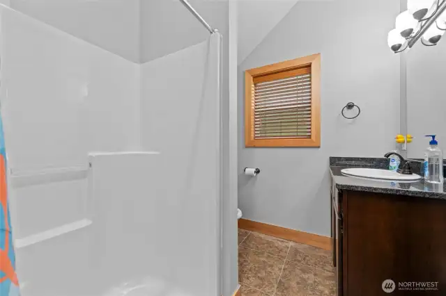 3/4 bathroom on first floor.