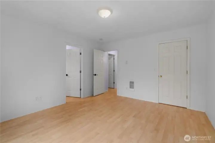 Primary bedroom with on suite bath