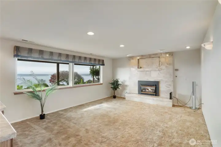 Downstairs living area