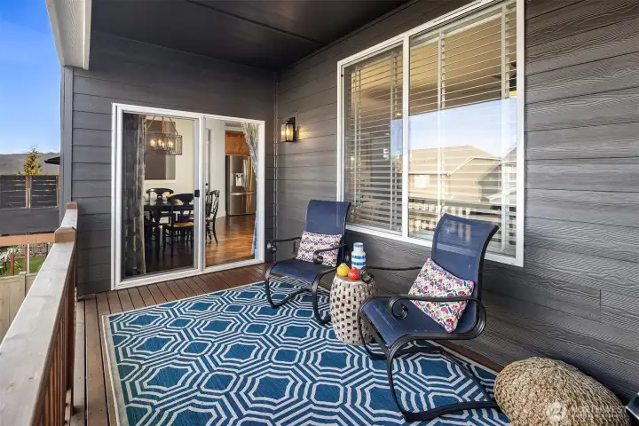 enjoy the mountain views on a clear day off your deck