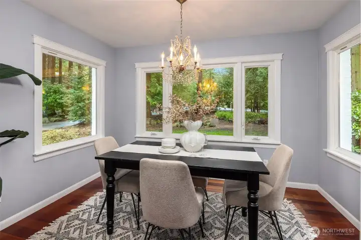 Dedicated dining room.