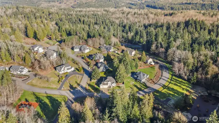 This stunning private community is a dream to pull up to