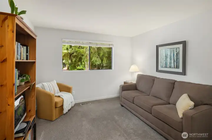 Third upstairs bedroom, currently used as a lounge.