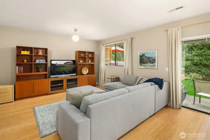 Bamboo floors on the lower level, too!