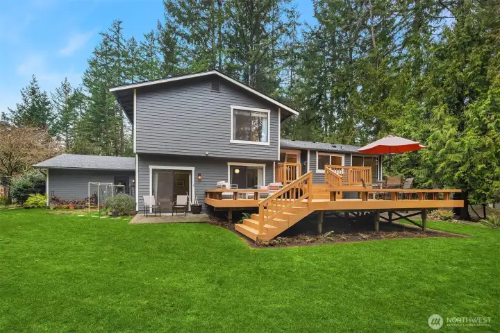 Enjoy endless sunny-day play on the grassy lawn.