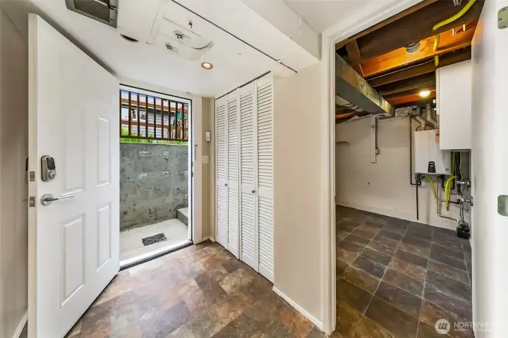 Downstairs entrance.