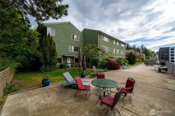 Entertain on a warm spring day with frineds on the patio just outside your unit.