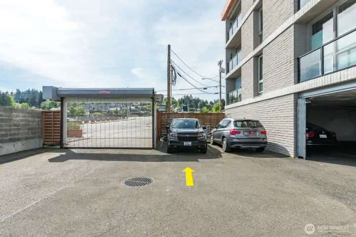 Secure Parking Spot #21 exclusively for unit #405