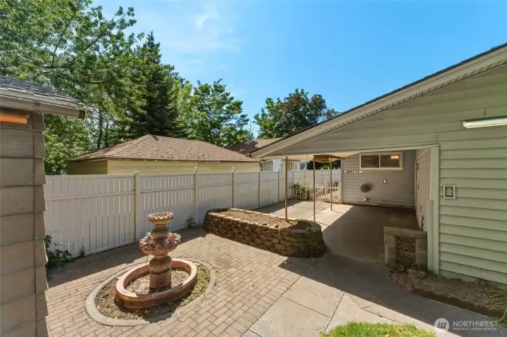 Covered patio