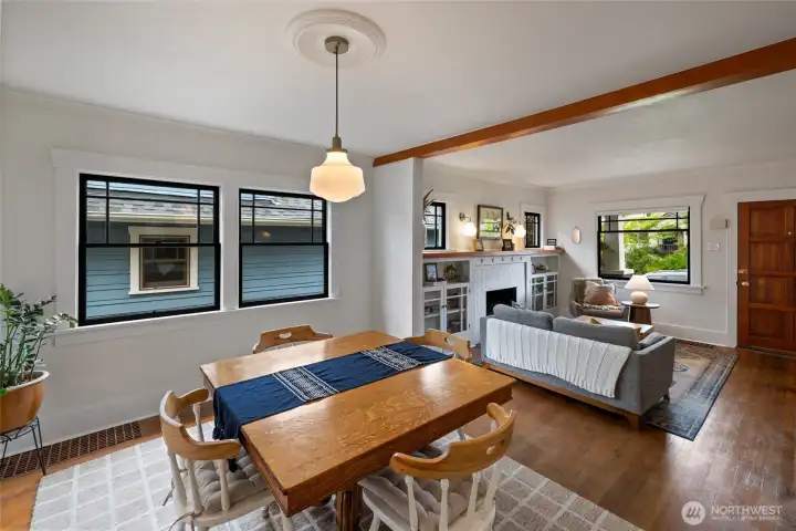 No doubt this is a warm and inviting gathering space.