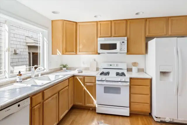 Large light filled kitchen